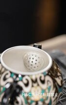 職人手作り 陶器 煎茶道具 茶壺 茶壷 急須 茶器 茶道具 タオティセット_画像7