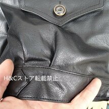 メンズ 革ジャン フライトジャケット 最上級 牛革 レザージャケット ライダース 本革 黒 XL~4XL_画像10