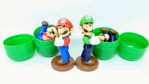 チョコエッグ スーパーマリオ 30th マリオ ルイージ 2個セット フィギュア Nintendo mario luigi 30周年 任天堂