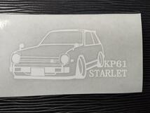 スターレット 車体ステッカー KP61 丸目 トヨタ_画像2