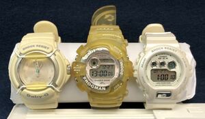 CASIO カシオ 腕時計 まとめ BABY-G 3点 BG-24 GZX-690LV BGW-103K 稼動品 アナログ デジタル 現状品 中古