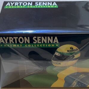 【新品：未開封】PMA ミニチャンプス 1/8 アイルトン・セナ ヘルメット 1986年 イギリスGP [Ayrton Senna]の画像7