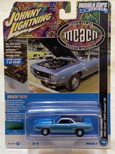 [ new goods : unopened ] Johnny Lightning 1969 year Chevy COPO Camaro RS /tim* shell [a Jules turquoise poly- -]