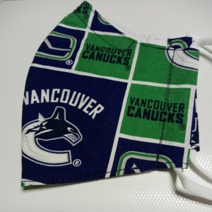 NHL Vancouver Canucks カナックス マスクカバー ハンドメイド カナダ製 グリーン