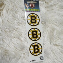 NHL ロゴシール 合計24 枚セットBoston Bruins, Toronto Maple Leafs, Chicago Blackhawks, Philadelphia Flyers 4チーム各6枚 カナダ製_画像2