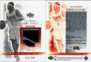 Allen Iverson 03-04 Ultimate Collection Jerseys/200