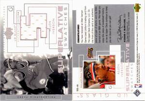 Allen Iverson 03-04 UD Glass Superlative Swatches