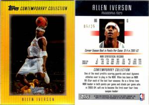 Allen Iverson 03-04 Comtemporary Collection Gold /25