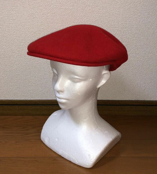 新品 KANGOL Wool 504 0258BC L カンゴール ウール ハンチング ハンチングキャップ ハンチング帽 ベレー帽 レッド 赤 Ｌ 男女兼用