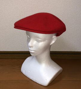 新品 KANGOL Wool 504 0258BC L カンゴール ウール ハンチング ハンチングキャップ ハンチング帽 ベレー帽 レッド 赤 Ｌ 男女兼用