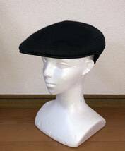 美品 KANGOL Tropic 504 Ventair 0290BC XL カンゴール トロピック ベントエアー ハンチングキャップ ベレー帽 ブラック ゴールド 黒 金_画像2