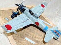 1/32タミヤ三菱零式艦上戦闘機ニ一型塗装済完成品(甲板様木製台付)_画像3