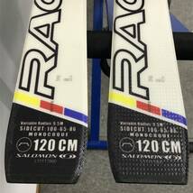 美品◆ソール長216-308mm◆SALOMON 24hours 120cm TZ5 調整ビンディング サロモン スキー カービング 子供 ユース ジュニア キッズ _画像6