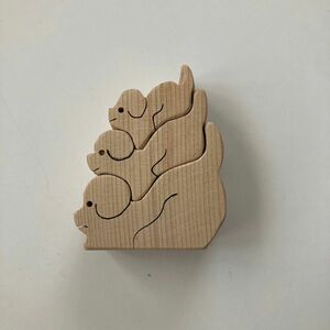 木製パズル　ハンドメイド