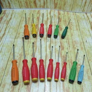 【中古】PB SWISS TOOLS ドライバー16点 マイナス6点(サイズ01234) プラス10点(サイズPH0PH1PH2) 格安スタート♪ アクトツール川崎店