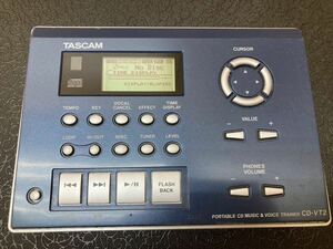 YK8527 TASCAM Tascam CD-VT2 portable CD&boi strainer CD reproduction OK body only present condition goods 