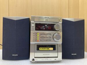 YK8650 aiwa アイワ　CDコンポ　XR-M35 CD再生OK MD eject不良の為　動作未確認　ジャンク品扱い　現状品　1212