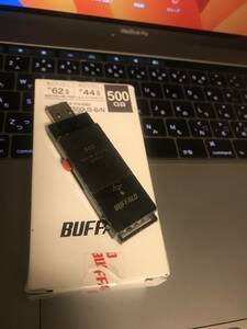 BUFFALO SSD 500G 開封２度使用　中古品
