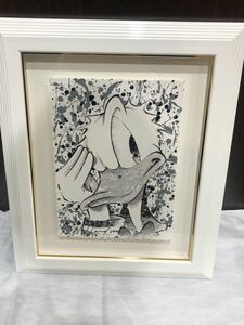 デビッド　ウィラードソン　ルックスナイス　ドナルドダック　Disney ディズニー　シルクスクリーン　額　箱　絵画　アールビバン