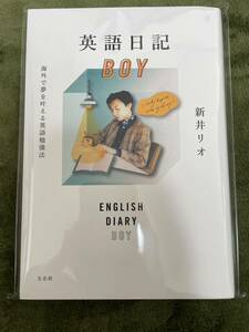 【即決☆送料込☆一読のみの美品】英語日記BOY 海外で夢を叶える英語勉強法　新井リオ