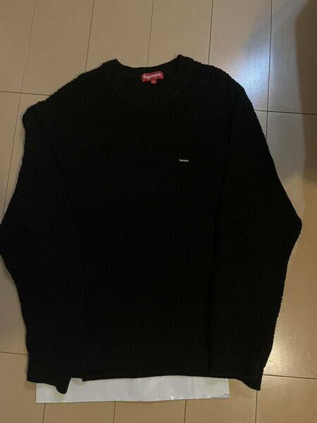 Supreme Open Knit Small Box Sweater シュプリーム　スモール　ボックス　ロゴ　logo セーター　XL 黒