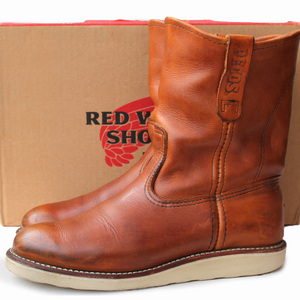 USA made *Red Wing SHOES Red Wing *PECOS BOOTS US6=24 866pekos boots oroijinaru09 year made Biker men's Western i-557