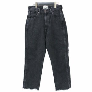 SHIPS Ships NINE CASEna in case pants Denim black black M jeans ji- bread strut high waist cut off 23 year autumn winter 