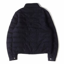 美品 MONCLER モンクレール ダウン ジャケット サイズ:3 23SS カシミア ウール ナイロン ハイネック ダウンジャケット ACORUS ネイビー_画像2