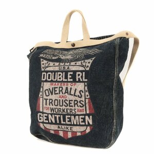 RRL ダブルアールエル ラルフローレン バッグ イーグルプリント 2WAY ショルダー デニムバッグ インディゴ ONE SIZE カバン