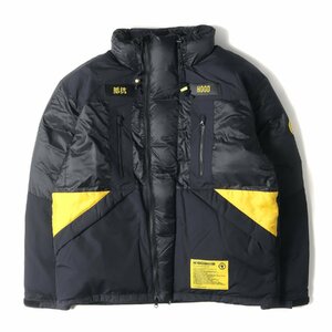 NEIGHBORHOOD ネイバーフッド ジャケット サイズ:XL 18AW TEAM ワッペン付き ナイロン ダウン ジャケット TEAM . DOWN / N-JKT ブラック