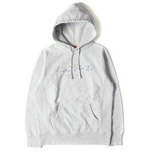 Supreme シュプリーム パーカー サイズ:S クラシックロゴ 刺繍 スウェット パーカー Multi Color Classic Logo Hooded 17SS グレー