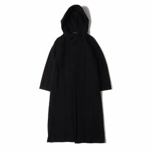 Yohji Yamamoto(Ys) ヨウジヤマモト コート サイズ:4 ウール カシミア フーデッド ロング コート YN-C11-193 ワイズ ブラック 黒 日本製