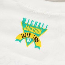 80s Michael Jackson JAPAN TOUR 87 マイケルジャクソン ジャパン ツアー Tシャツ デッドストック ホワイト L ヴィンテージ 古着 80年代_画像3