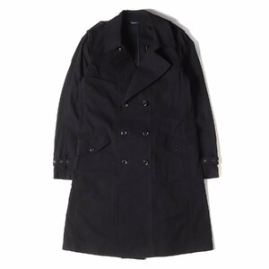 JUN HASHIMOTO ジュンハシモト コート サイズ:3 コーデュラ コットン ツイル スプリング トレンチ コート TWILL TRENCH COAT CORDURA 黒