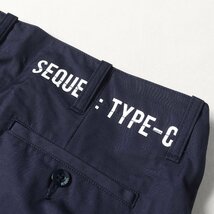 新品 SEQUEL シークエル パンツ サイズ:XL 21SS テーパード コットン チノ パンツ CHINO PANTS TYPE-C ネイビー 紺 ボトムス ズボン_画像4