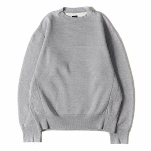 Scye サイ スウェット サイズ:42 LECHOPPE 別注 プルオーバー スウェットシャツ EUREKA SWEAT SHIRT トップス トレーナー グレー 日本製