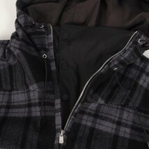 NONNATIVE ノンネイティブ チェック ウール プルオーバー フードジャケット コート STROLLER HOODED PULLOVER WIN PLAID CHECK 1_画像6