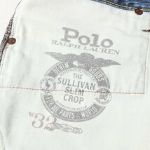 POLO Ralph Lauren ポロ ラルフローレン パンツ サイズ:32 ダメージ加工 クロップド スリム デニム パンツ SULLIVAN SLIM CROP インディゴ_画像4