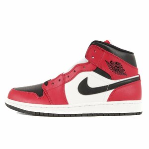 新品 NIKE ナイキ サイズ:26.5cm AIR JORDAN 1 MID CHICAGO BLACK TOE (554724-069) エアジョーダン1 ミッド シカゴ ブラックトゥ US8.5