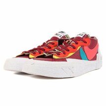 新品 Sacai サカイ サイズ:27.0cm 21AW NIKE KAWS BLAZER LOW TEAM RED (DM7901-600) ナイキ カウズ ブレザー ロー チームレッド US9_画像2