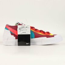 新品 Sacai サカイ サイズ:27.0cm 21AW NIKE KAWS BLAZER LOW TEAM RED (DM7901-600) ナイキ カウズ ブレザー ロー チームレッド US9_画像5