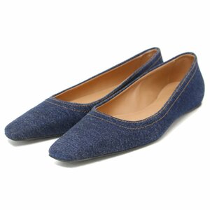 TOTEMEto-tem pumps shoes shoes 23 spring summer indigo navy navy blue 36(23.0cm rank ) ballet shoes Flat .... Denim beautiful .