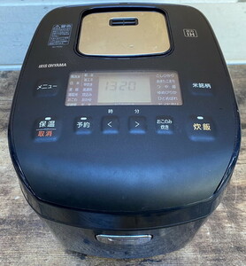 【サ-12-43】IRIS OHYAMA アイリスオーヤマ 圧力IHジャー炊飯器 RC-PD50-B 2021年製 ブラック 最大容量1.0L 通電確認済