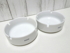 887 free shipping new goods unused 2 point set BMW ashtray ( ashtray ) white 