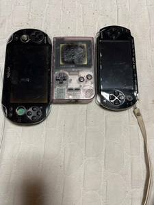 psv PSP ゲームポケット　中古本体3台　完全ジャンク扱い