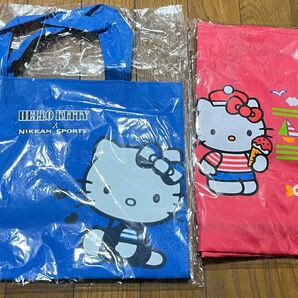 【値下げ】HELLO KITTY エコバッグ トートバッグ 2点セット 新品未使用未開封 サンリオ