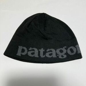 パタゴニア ブラック ニット帽 ビーニーキャップ　新品　送料込み