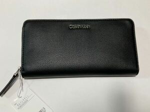 カルバンクライン　長財布 ラウンドファスナー ブラック 新品　送料込み