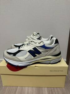 new balance M990WB3 newbalance ニューバランス 990V3 ホワイト ブルー スニーカー テディサンティス 990 USA アメリカ製 America 