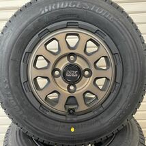 新品スタッドレス◆145/80R12◆ブリヂストンW300◆ マッドクロスレンジャー◆軽トラ軽バンアクティエブリィサンバーハイゼット　ブロンズ_画像3